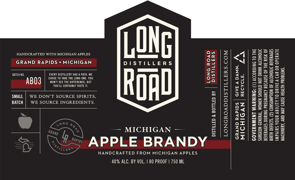 Michigan Apple Brandy Michigan Apple Brandy Long Road Distillers